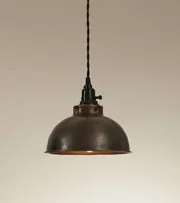 Dome Pendant Lamp - Aged Copper