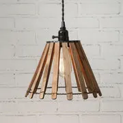 Future Ship 03/14 - Wood Slat Pendant Light