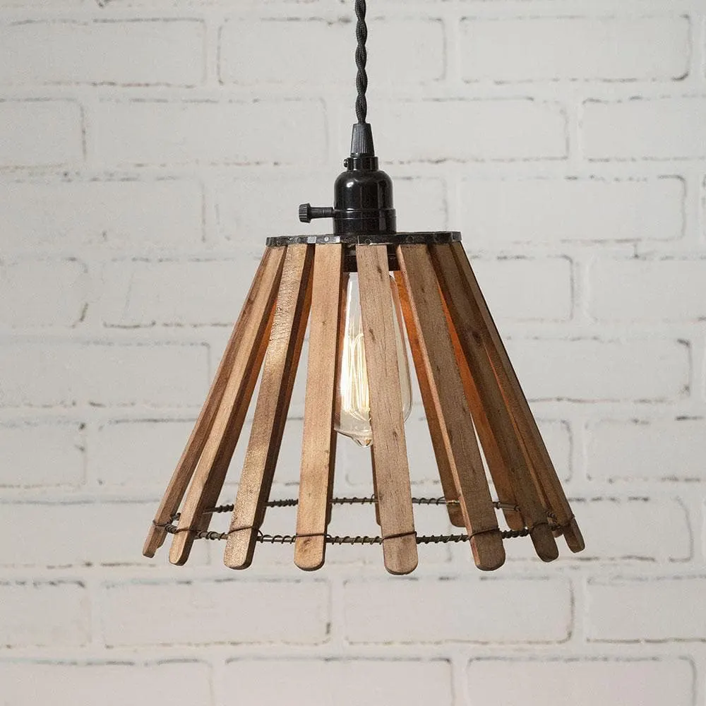 Future Ship 03/14 - Wood Slat Pendant Light