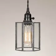 Glass Drum Pendant Lamp