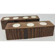 Home Decor Reclaimed Wood Candle Holders