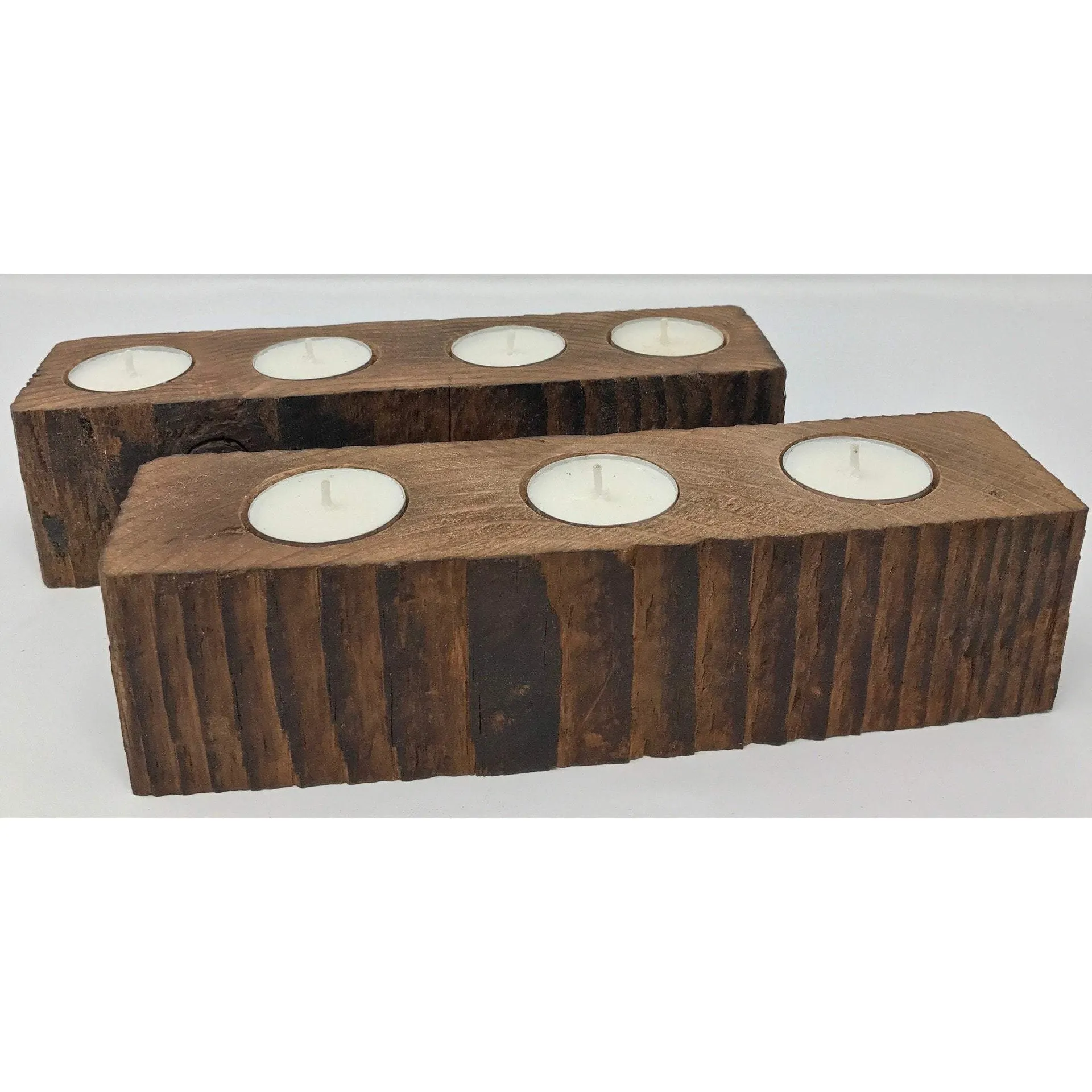 Home Decor Reclaimed Wood Candle Holders
