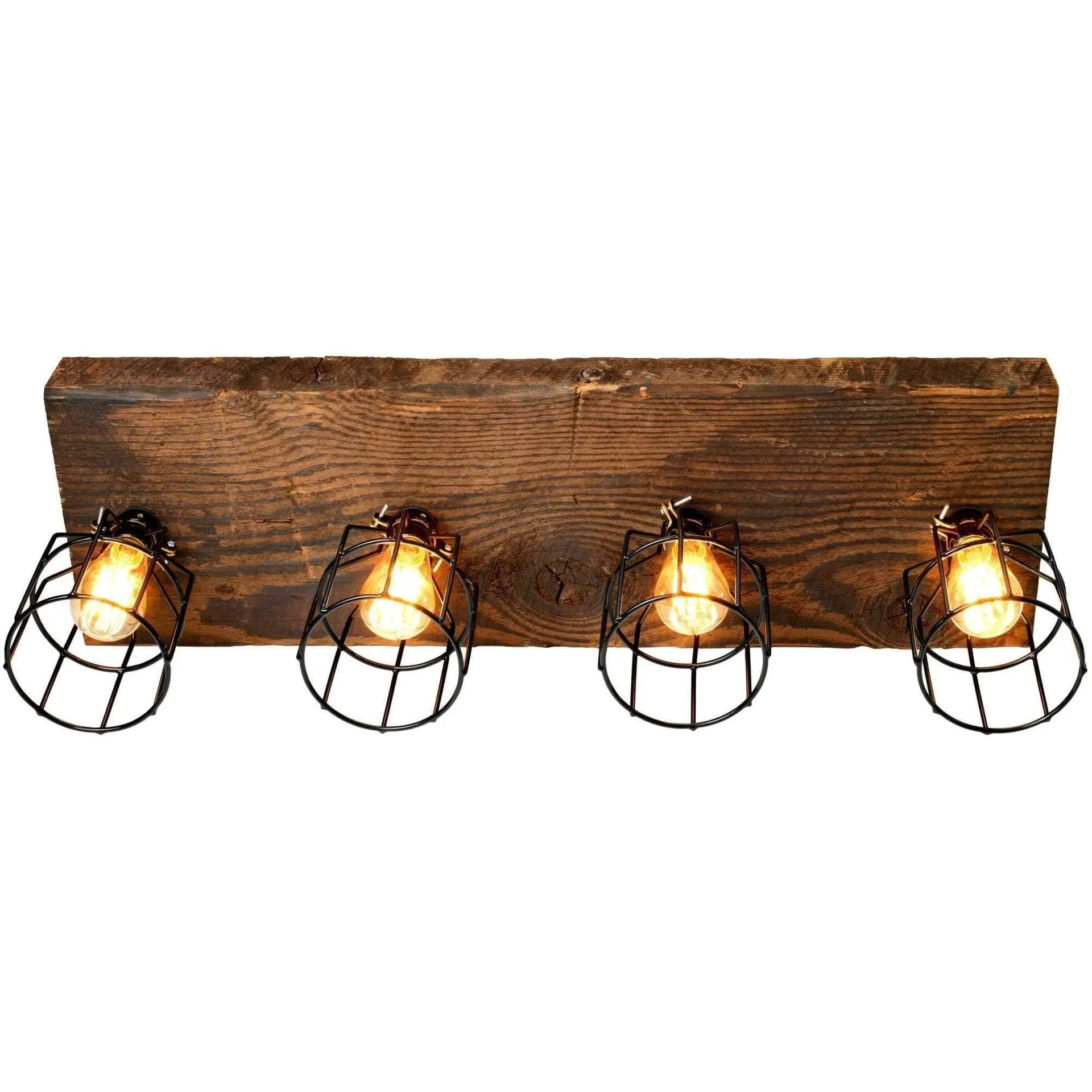 Lighting 32" 4 Light Reclaimed Wood Light
