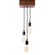 Lighting Rough Cut Mini—Triple Pendant
