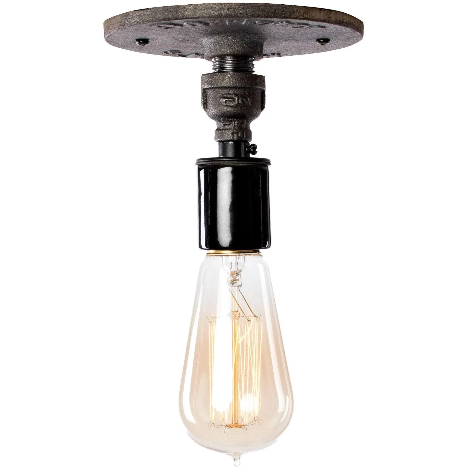 Lighting Single Light Industrial Pipe Light