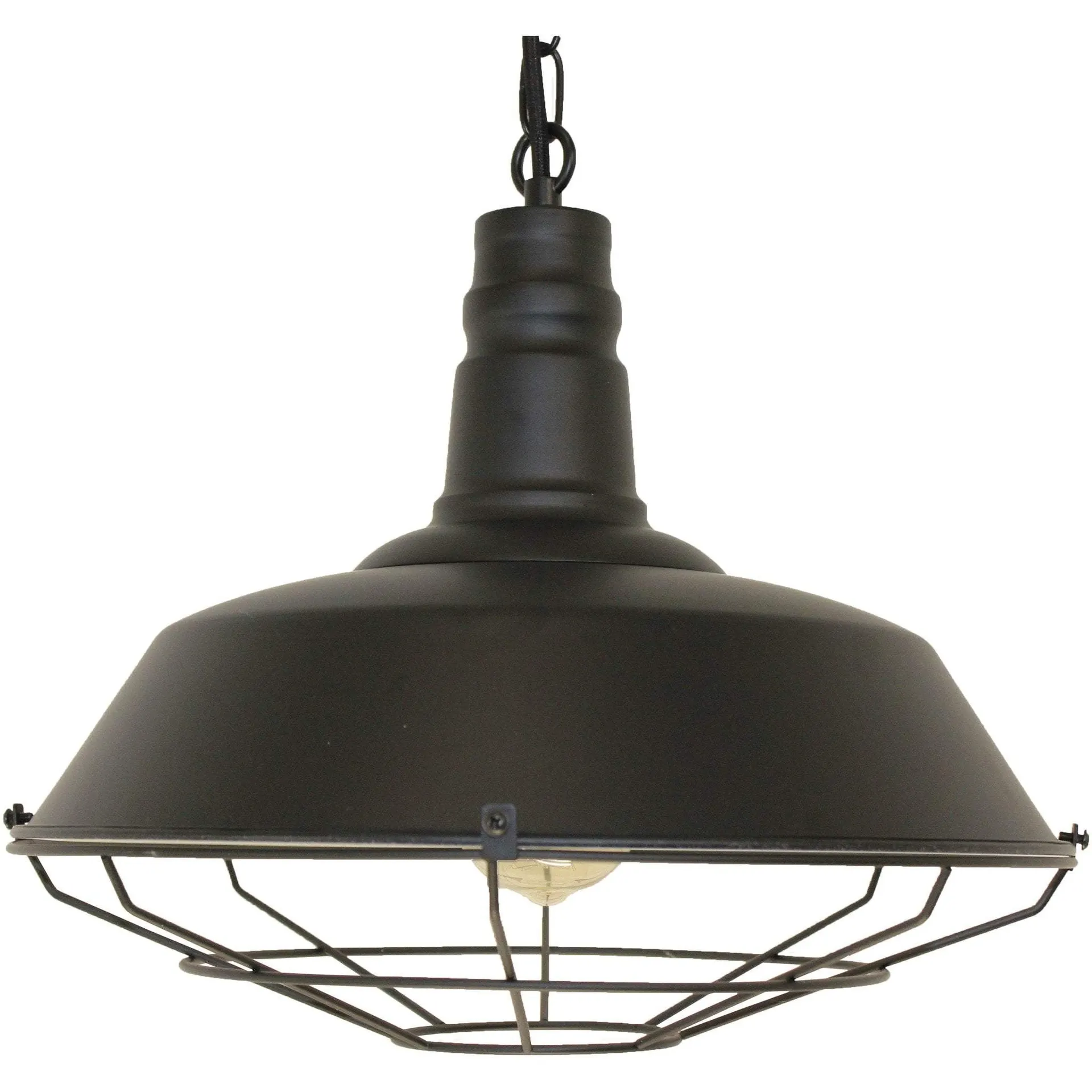 Lighting Single Light Retro Billiard Light—Black