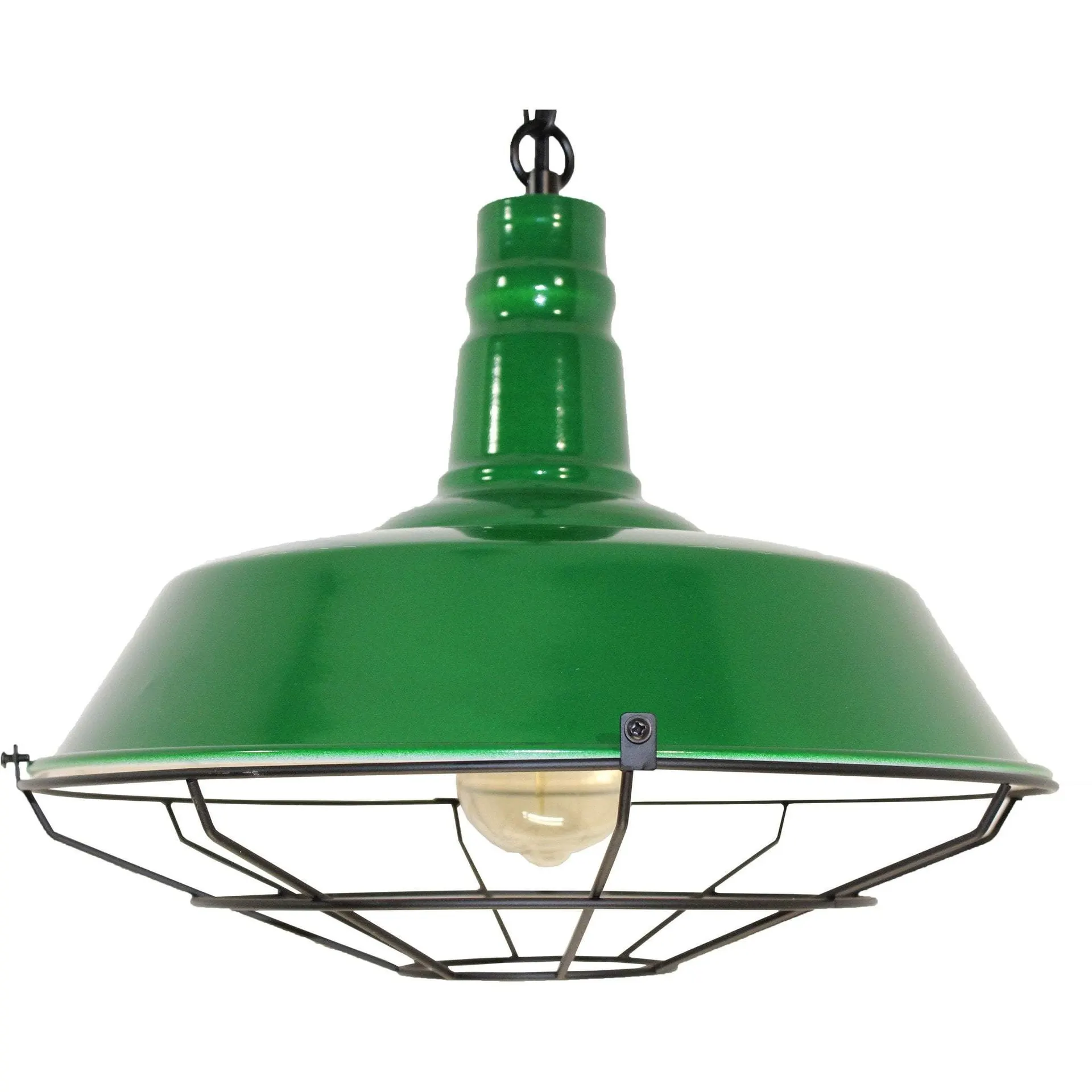 Lighting Single Light Retro Billiard Light—Green