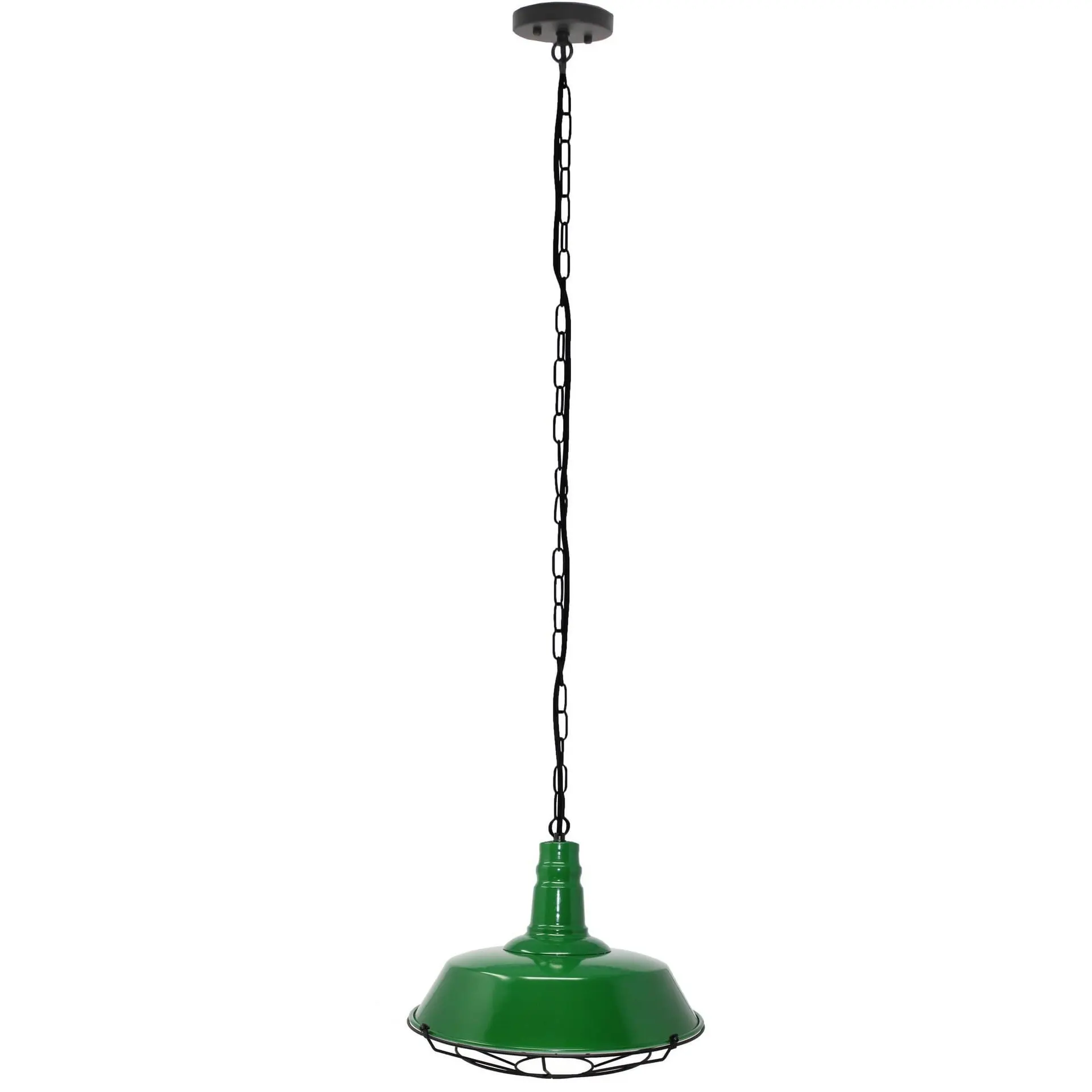 Lighting Single Light Retro Billiard Light—Green