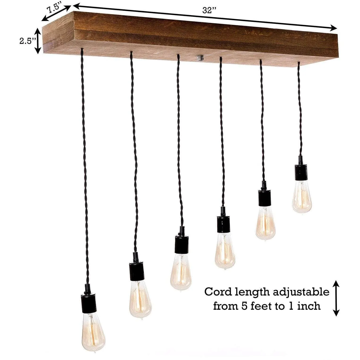 Lighting Six Light Flush Mount Pendant