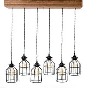 Lighting Six Light Flush Mount Pendant