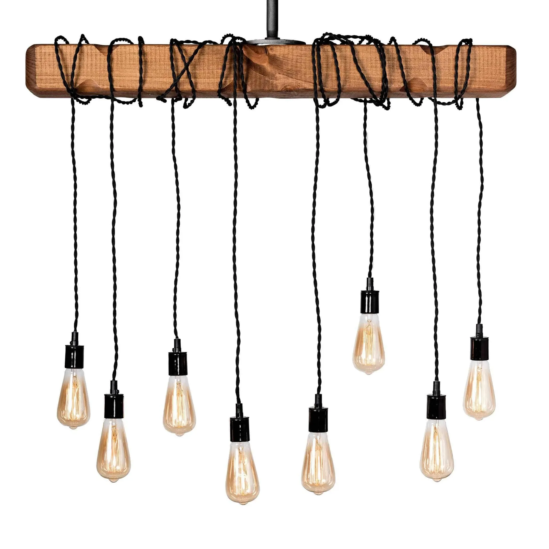 Lighting Wrapped Beam 8-Light Pendant