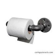 Metal Toilet Paper Holder No Wood Metal Pipe Toilet Paper Holder