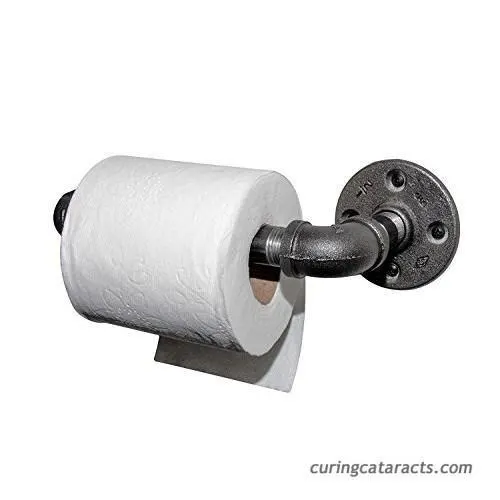 Metal Toilet Paper Holder No Wood Metal Pipe Toilet Paper Holder