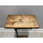 Metal Toilet Paper Holder Standing Toilet Paper Holder with Wooden Shelf