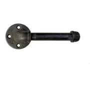 Metal Toilet Paper Holder With Wood Metal Pipe Toilet Paper Holder