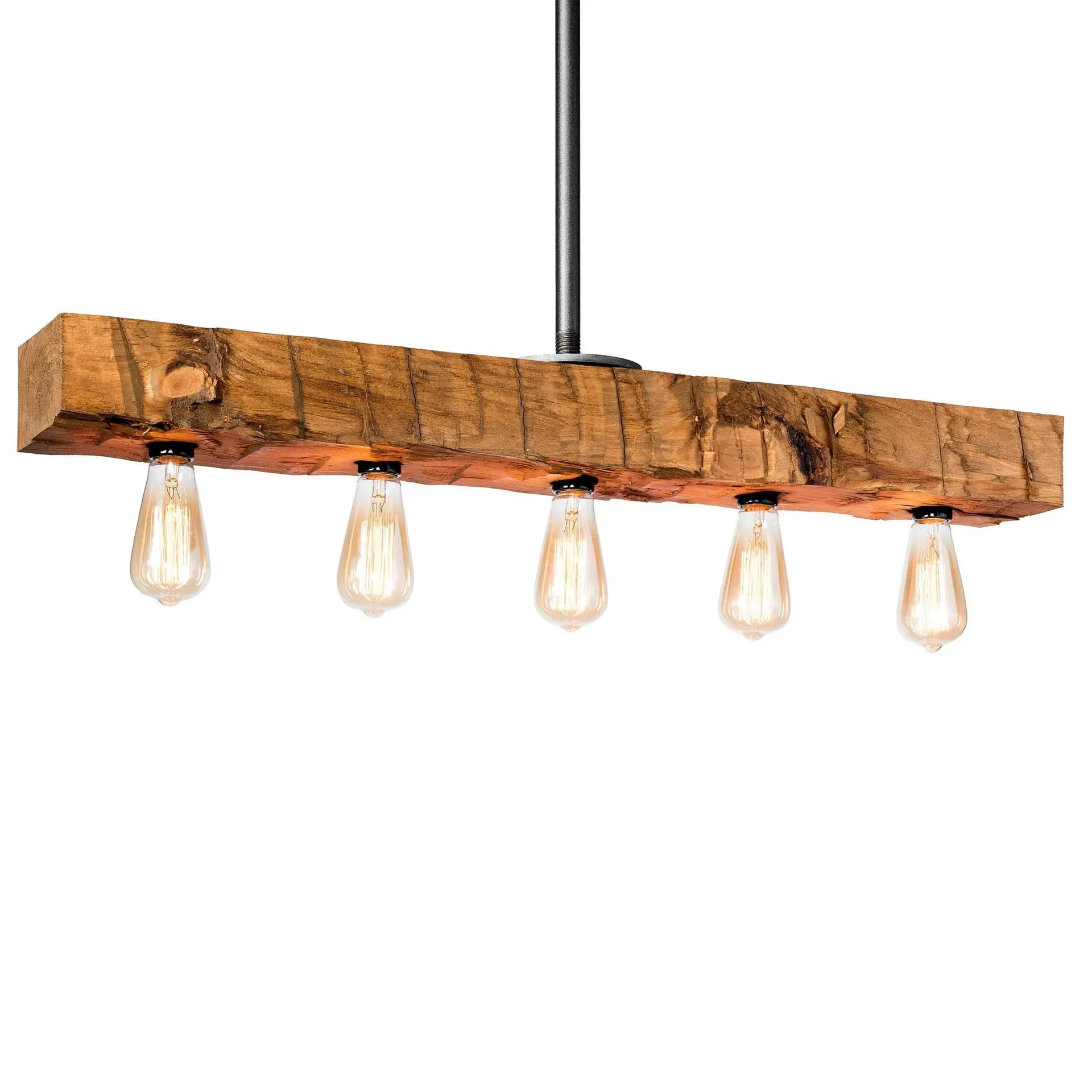 Natural Hand Hewn Recessed Beam Light