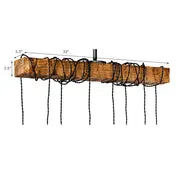 Natural Hand Hewn Wrapped Beam