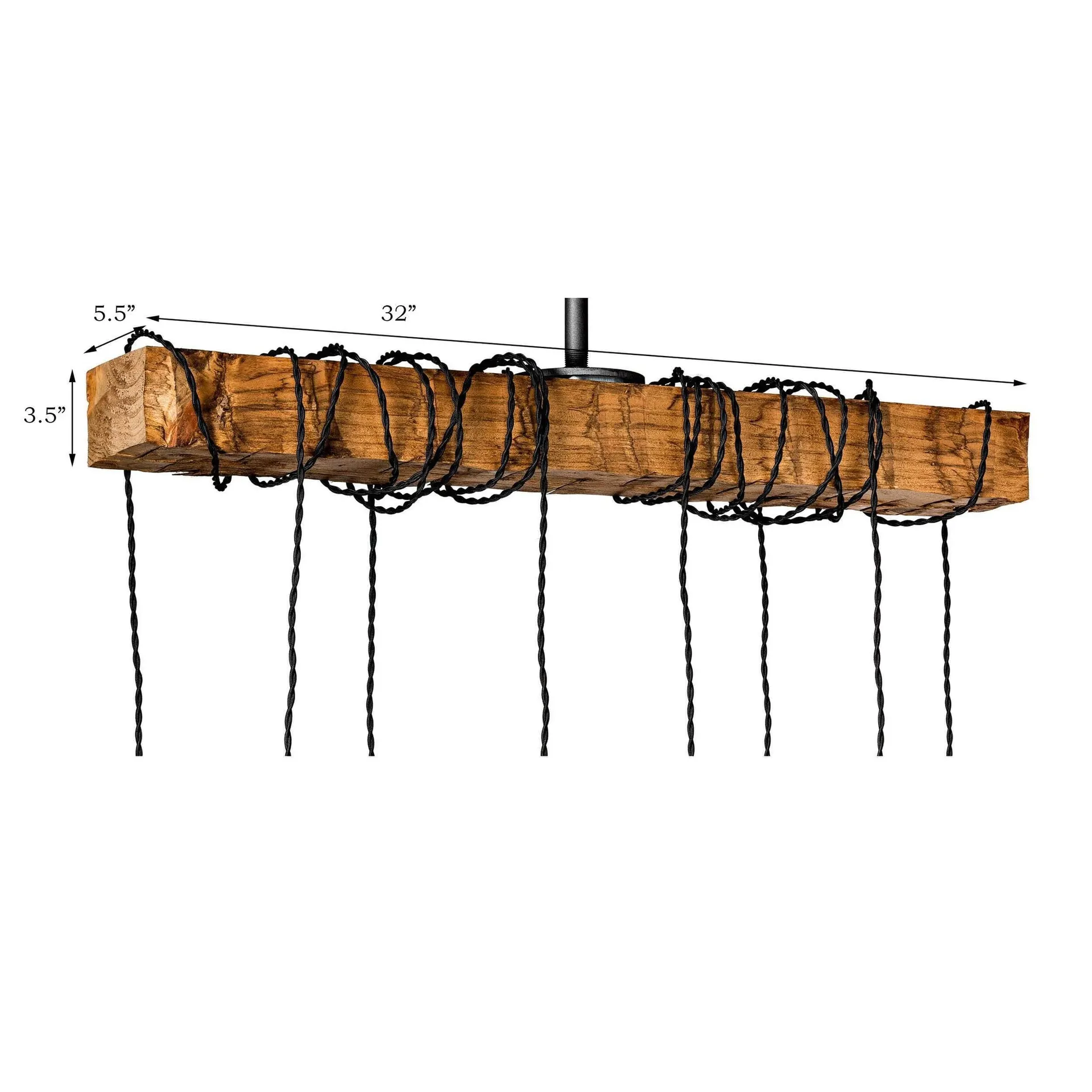 Natural Hand Hewn Wrapped Beam