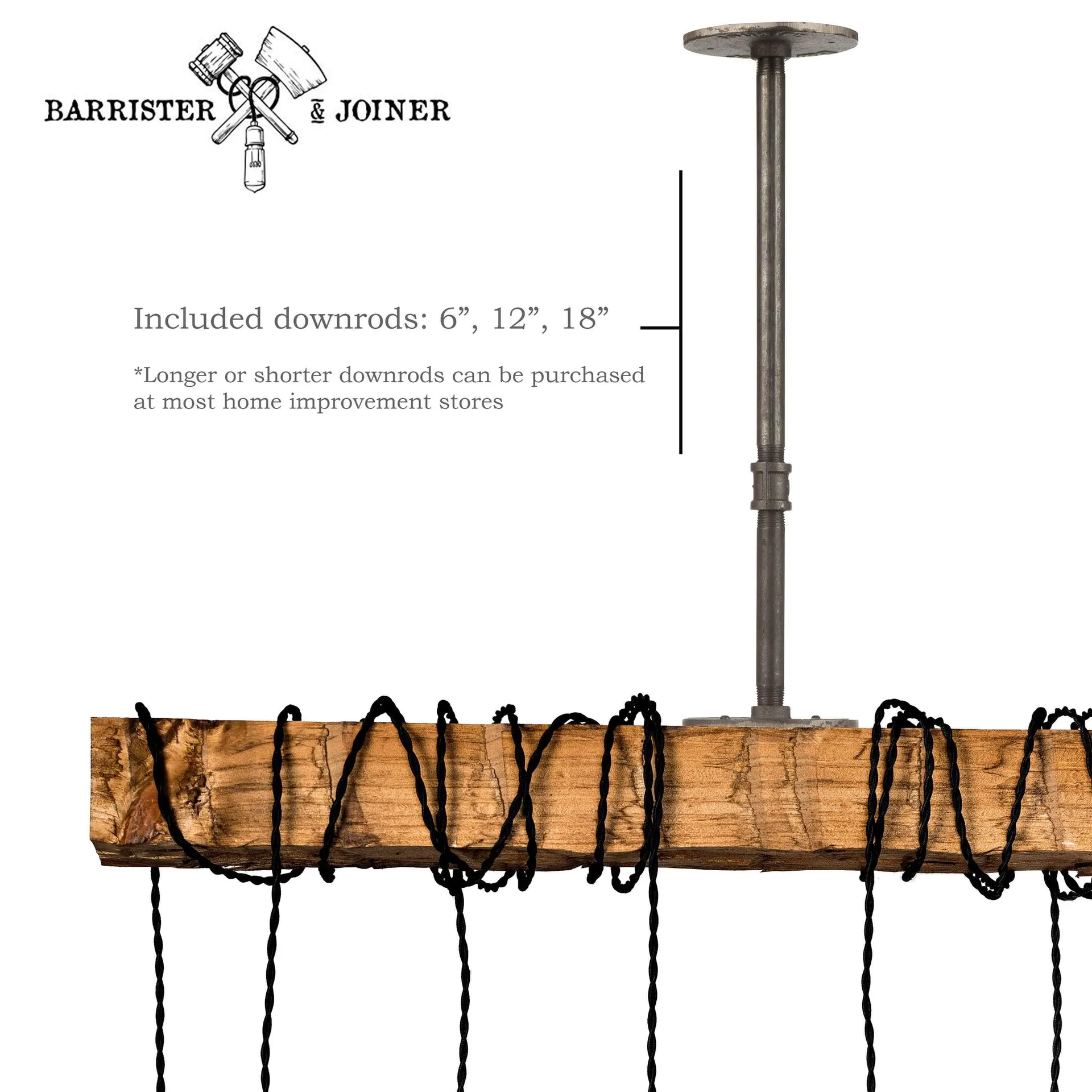 Natural Hand Hewn Wrapped Beam