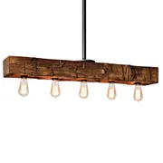 Walnut Hand Hewn Recessed Beam Light